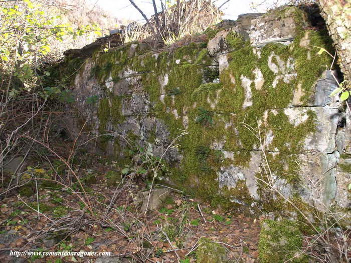 MURO NORTE DEL TEMPLO, DONDE ALCANZA MAYOR ALTURA VISTA